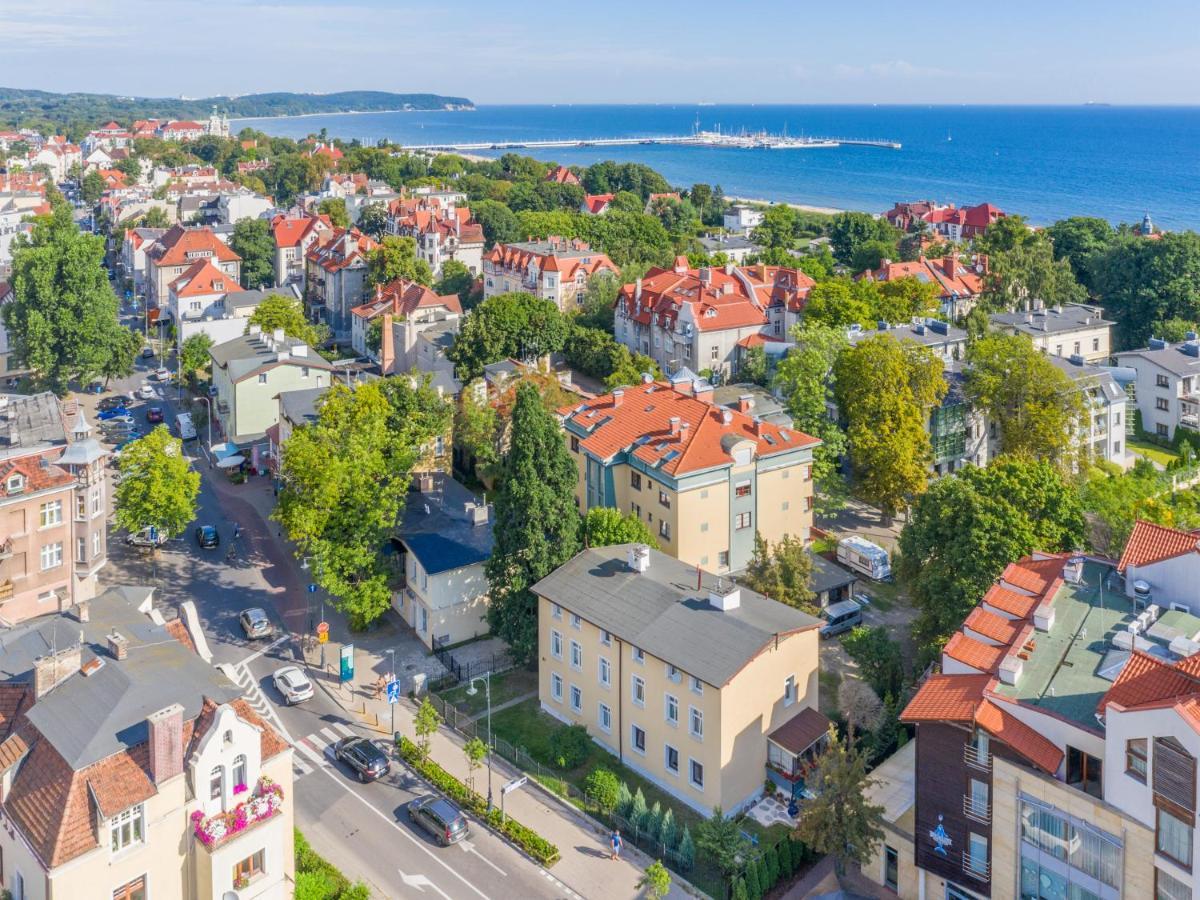 Sopot Grunwaldzka - Parkowa Blisko Plazy Daire Dış mekan fotoğraf