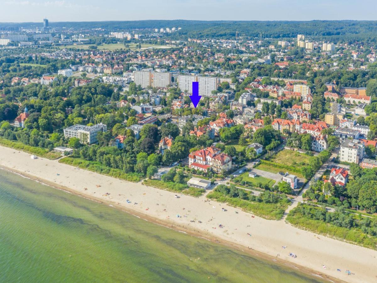 Sopot Grunwaldzka - Parkowa Blisko Plazy Daire Dış mekan fotoğraf