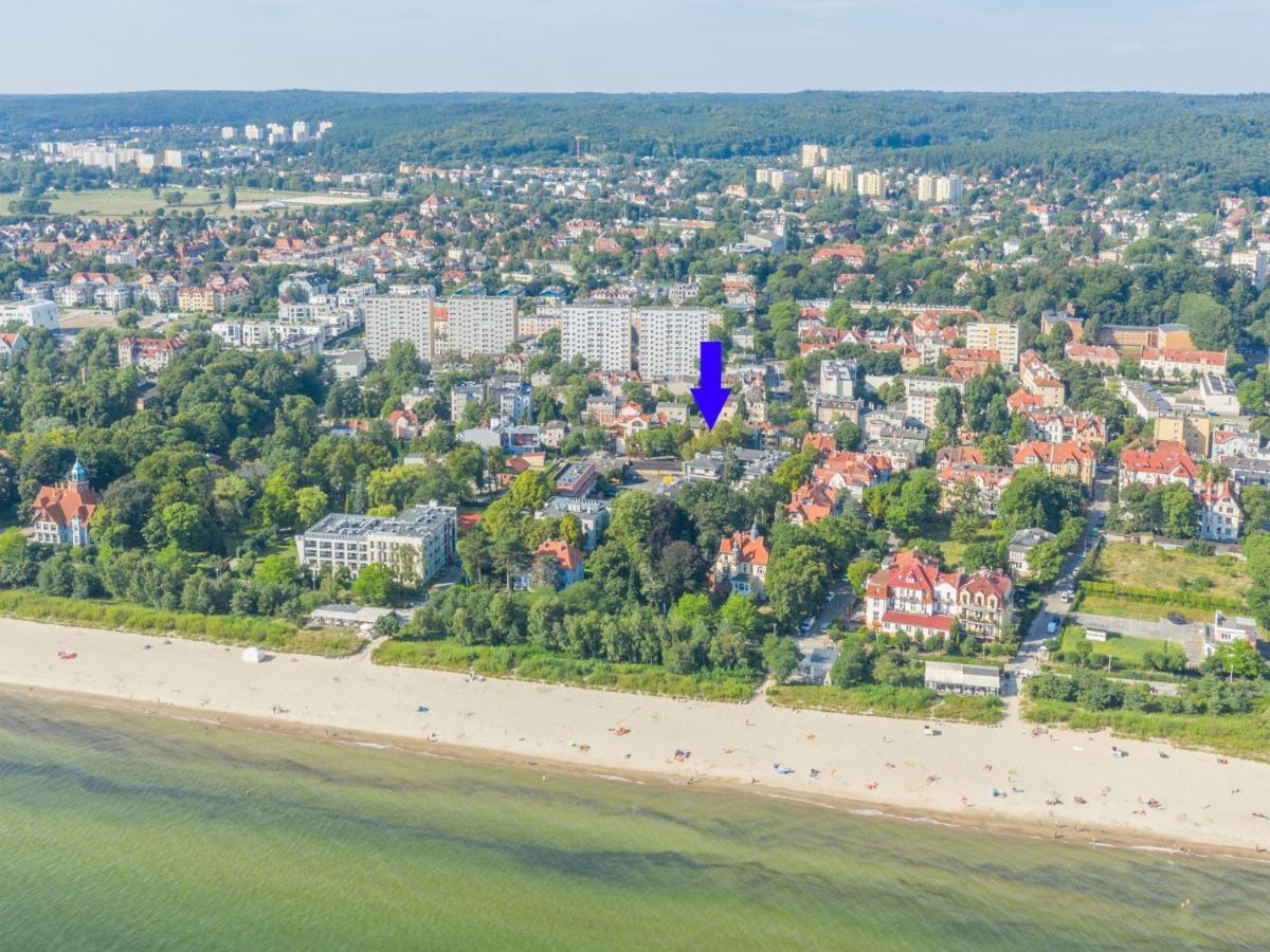 Sopot Grunwaldzka - Parkowa Blisko Plazy Daire Dış mekan fotoğraf